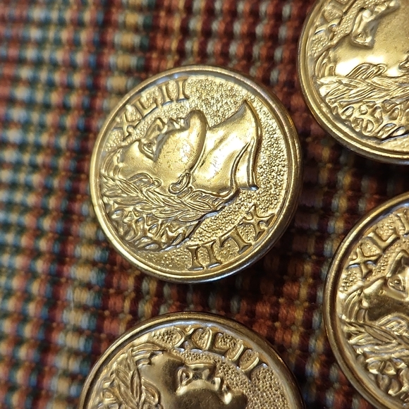 Vintage Roman Button Covers - Picture 2 of 5
